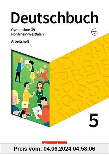 Deutschbuch Gymnasium - Nordrhein-Westfalen - Neue Ausgabe: 5. Schuljahr - Arbeitsheft mit Lösungen